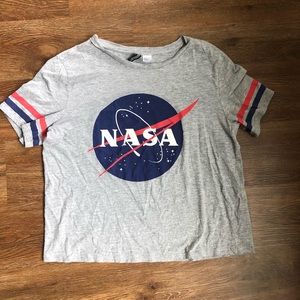 NASA divided tee shirt
